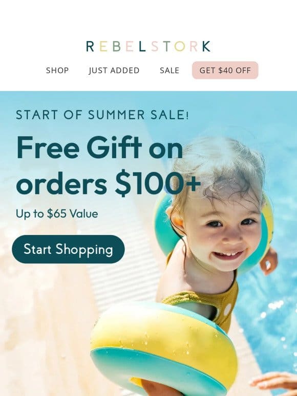 Start of Summer Sale! Free Gift on Orders $100+  ️