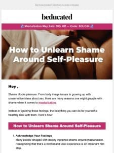 Stop Letting Shame Ruin Pleasure!