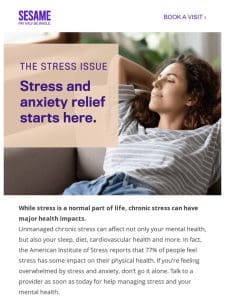 Stressed? Find relief with our stress & anxiety guide