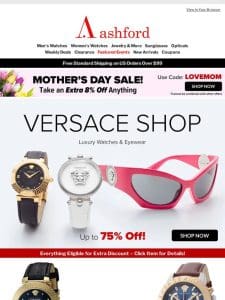 Style Like No Other: Versace up to 75% off!