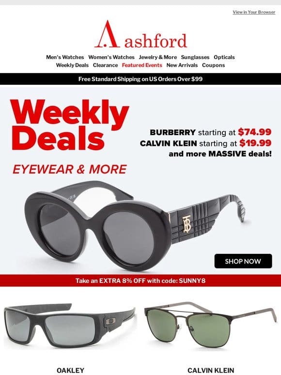 Style Under the Sun: This Week’s Sunglass Specials