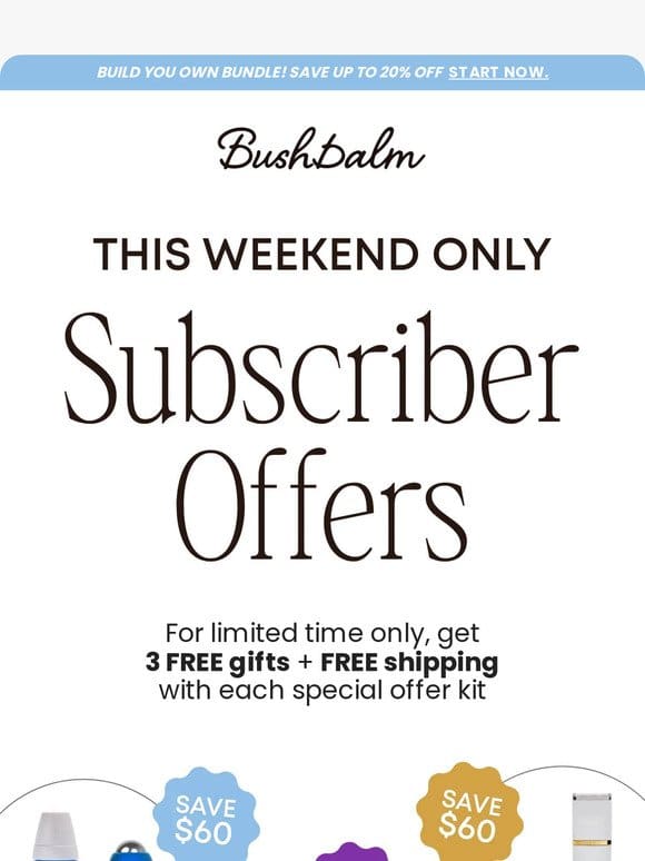 Subscriber Only Offer: 3 FREE GIFTS