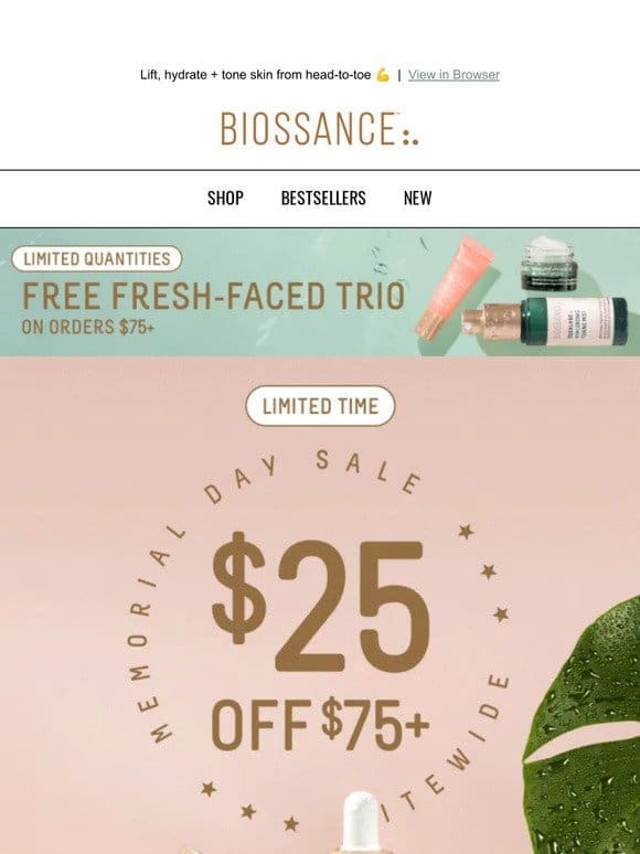 Summer is calling   $25 off SITEWIDE + free gift
