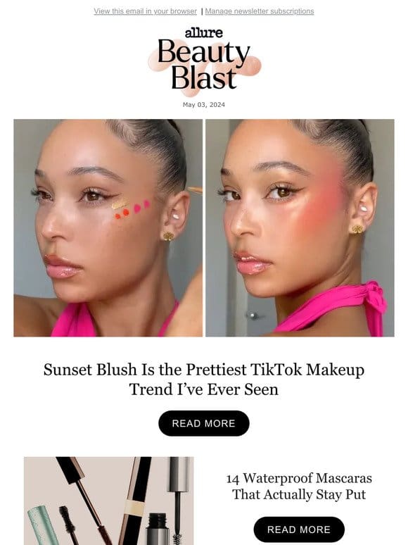 Sunset Blush Is the Prettiest TikTok Makeup Trend I’ve Ever Seen
