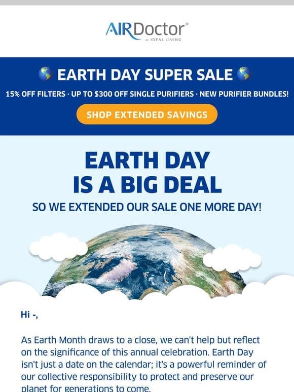 Surprise ending to Earth Month…