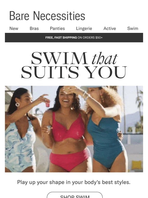 Swim That Suits You: Play Up Your Shape In Your Body’s Best Styles
