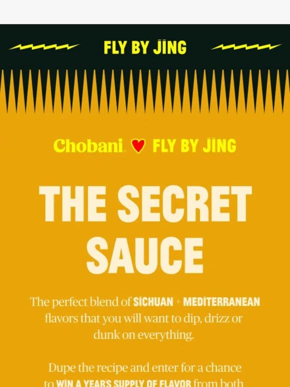 THE SECRET IS OUT!!️ FLY BY JING + CHOBANI  ️