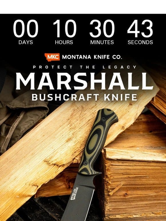 TONIGHT – The Marshall Bushcraft Knife is BACK.