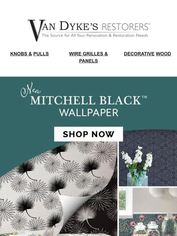 Take a Peek at Mitchell Black Wallpaper