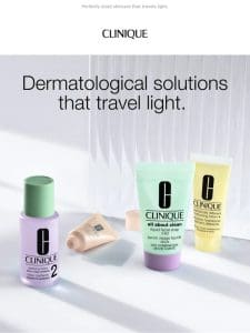 Take our mini dermatological solutions to go.