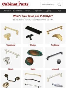 Take this quiz to see what you’re Knob and Pull Style!
