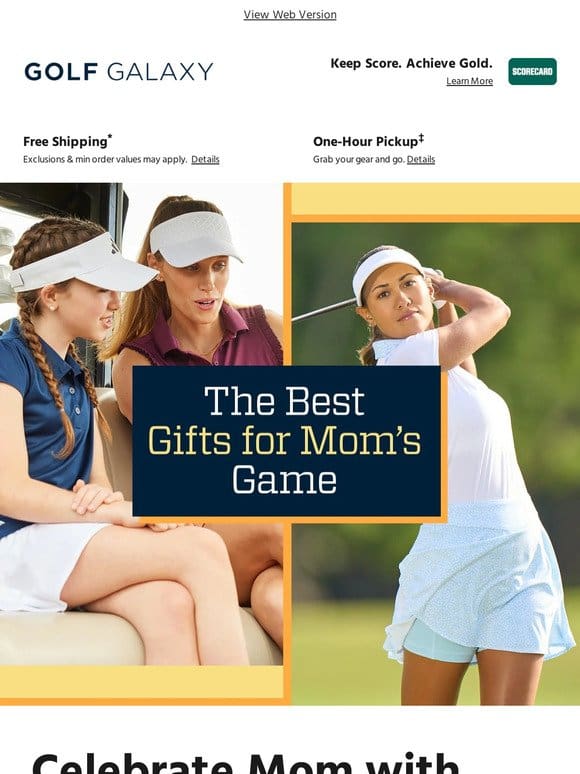Tee off on Mother’s Day shopping ???♀?