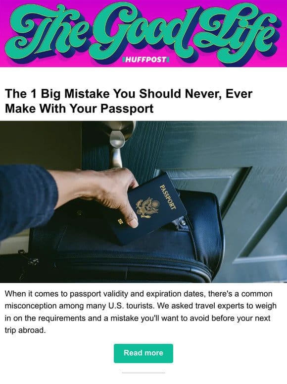 The 1 big mistake you should never， ever make with your passport