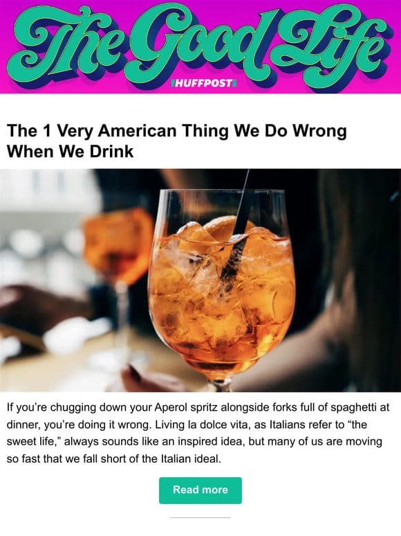 The 1 very American thing we do wrong when we drink