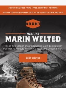 The ALL-NEW Marin Welted Boot