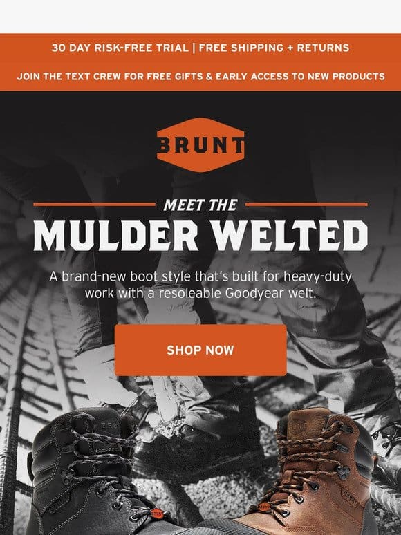 The ALL-NEW Mulder Welted Boot