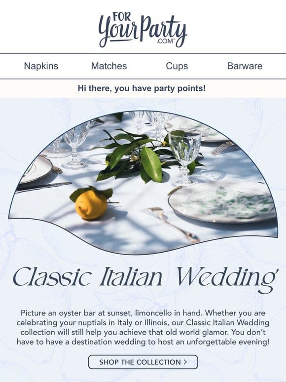 The Classiest Italian Inspired Wedding