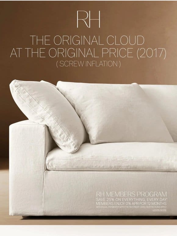 The Cloud. Experience the World’s Most Comfortable Sofa.