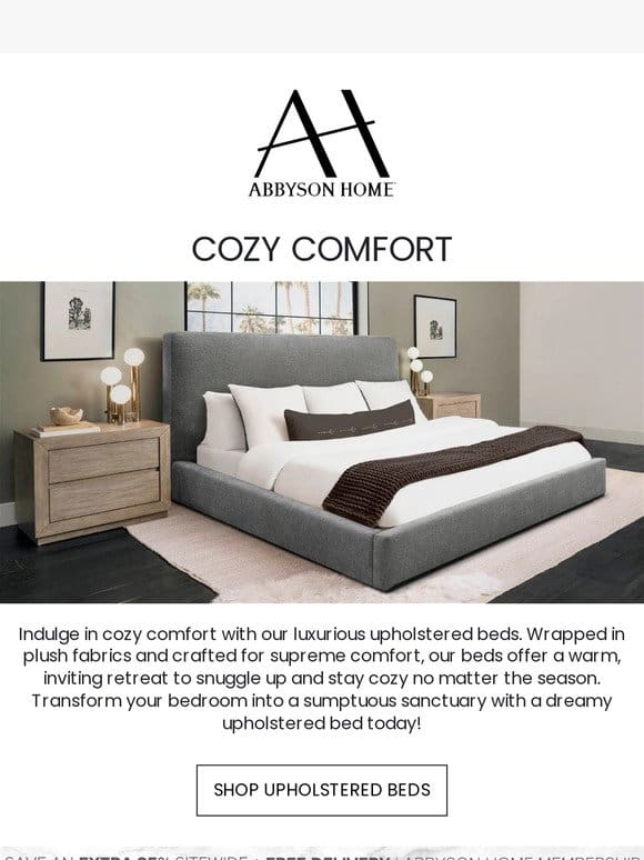The Cozy Comfort of Upholstered Beds