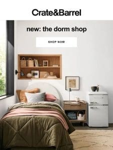 The Dorm Shop is full of new finds， starting at $3.95