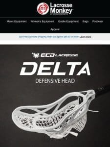 The ECD Lacrosse Delta Defensive Head is Here!