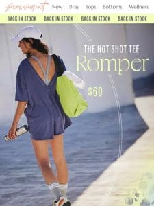 The Hot Shot Tee Romper is BACK