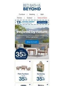 The Inspired by Nature Event is Here for Your Patio