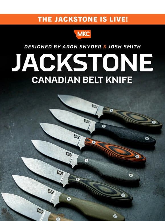 ? The Jackstone Canadian Belt Knife is LIVE