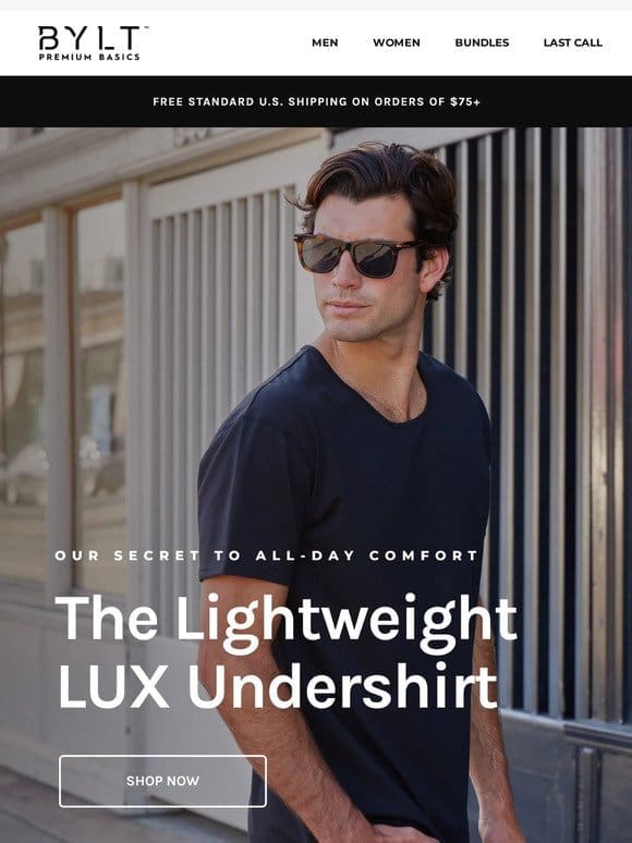 The Lightest LUX Shirt We’ve Ever Made