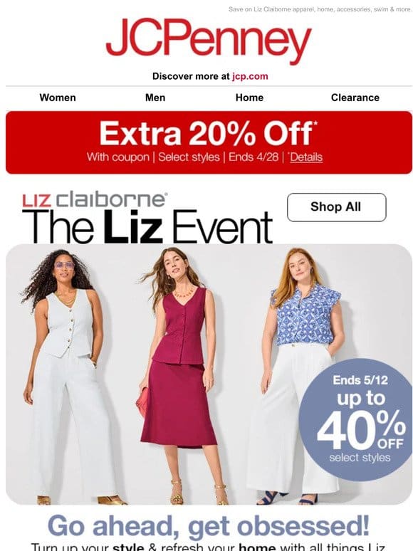 The Liz Event: Up to 40% Off + Extra 20% Off