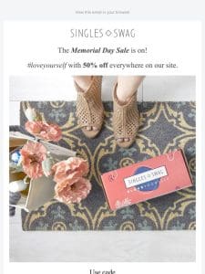 The Memorial Day Event Is On – 50% Off