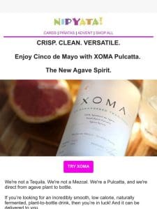 The New Agave Spirit. Order XOMA today.