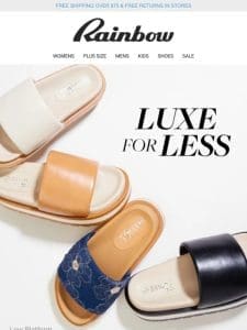The (Not-So-Quiet) Luxury Sandals. ??? From $7