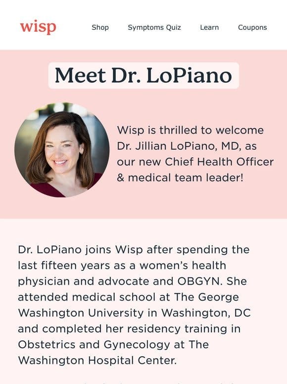 The OBGYN is in: Meet Dr. LoPiano  ‍⚕️