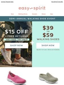 The Semi-Annual Walking Shoe Event | Only $39 & Up