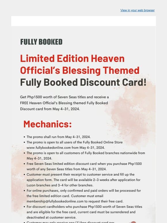 The Seven Seas-Themed Discount Card is Back!