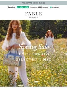 The Spring Sale Ends Tonight!