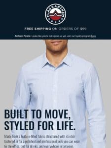The Sweat-Wicking Stretch Shirt Every Guy Needs