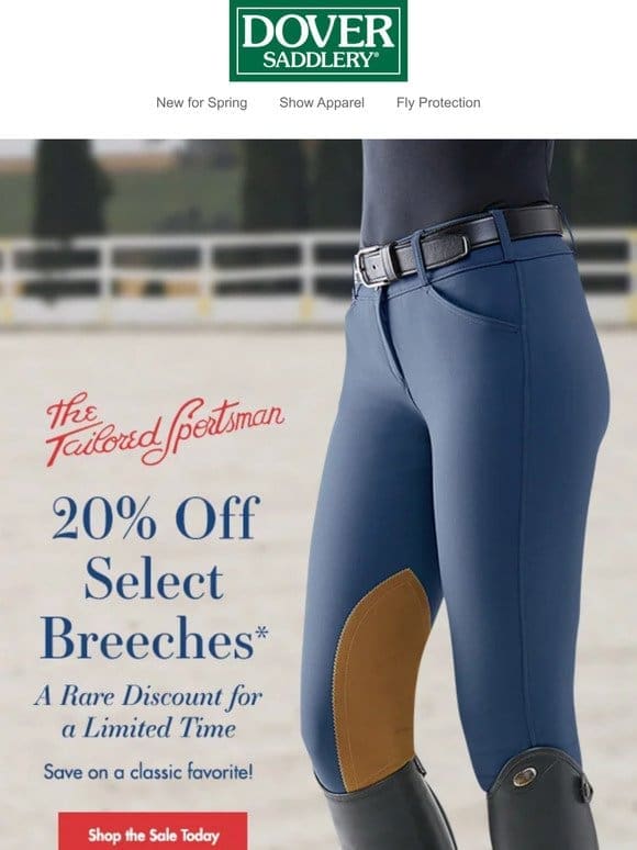 The Tailored Sportsman: 20% Off Select Breeches!