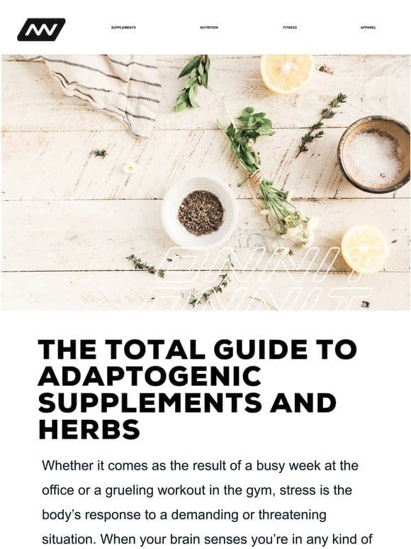 The Total Guide to Adaptogenic Supplements and Herbs