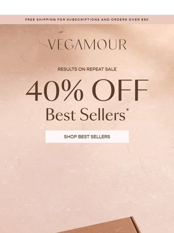 The best of Vegamour， now 40% off ✨