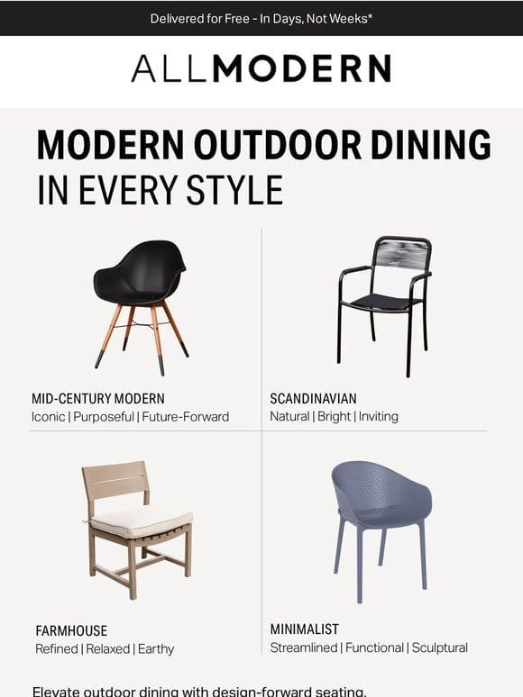 The dining chairs your patio needs.