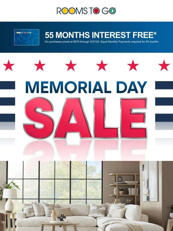 The wait is over! Memorial Day Sale is here!