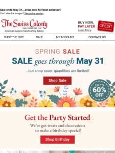 There’s Still Time to Save in Our Spring Sale