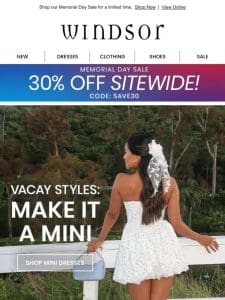 These Vacay Styles are 30% OFF