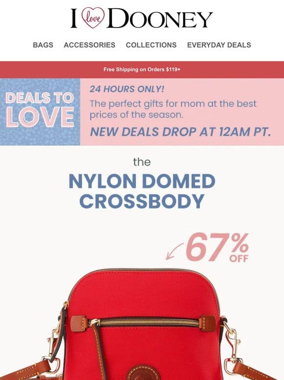 This Nylon Crossbody is Just $65 Today Only!