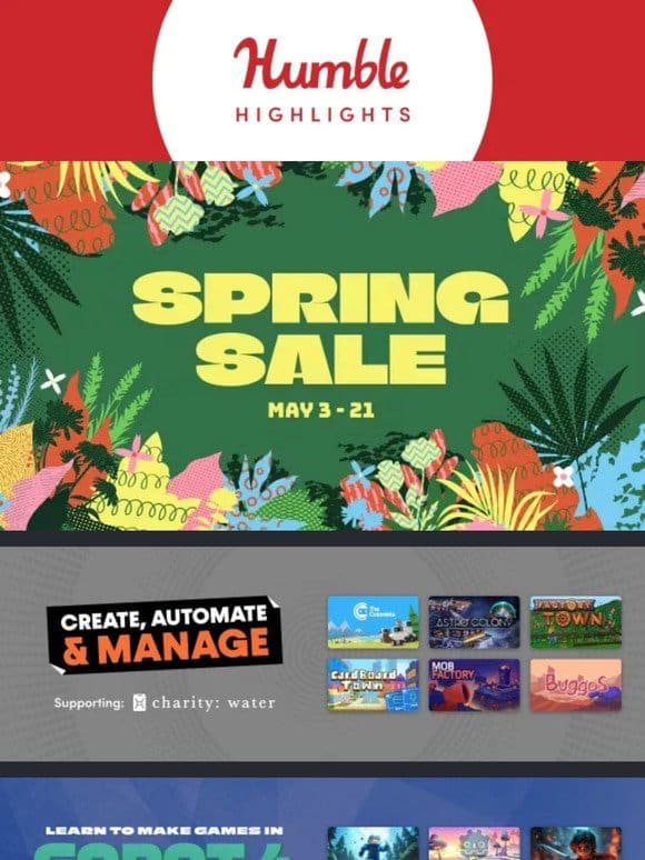 This week at Humble: Spring Sale is here and more!