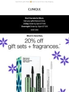 Thoughtful gifts for Mom   20% off gift sets.