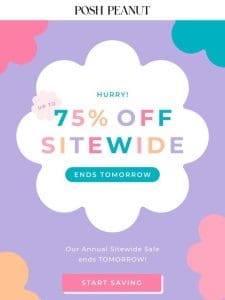 Tick tock… The SALE ends tomorrow! ??