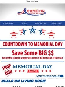 Time is running out ‼️ Only 4 days left until Memorial Day